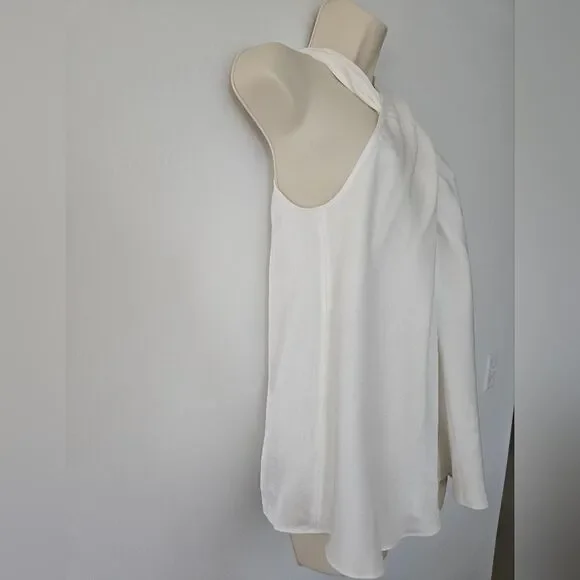A.L.C. Arvid Twist-Front Crepe Top In Off-white NWOT - Picture 6 of 8